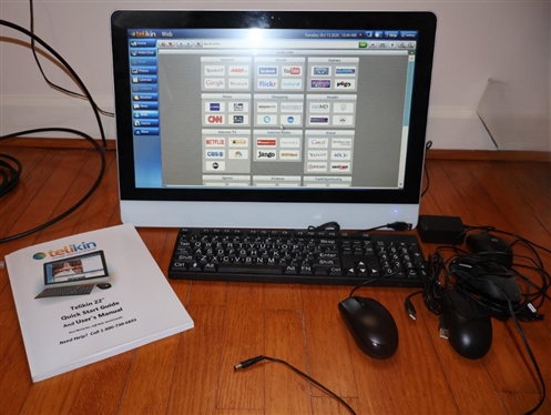 Telikin 22 Touch Screen Computer Designed For Seniors - With User Guide, Mouse and Keyboard 